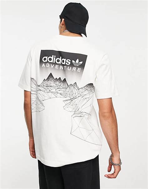 herren adidas t shirt in wollweiß|Weiss .